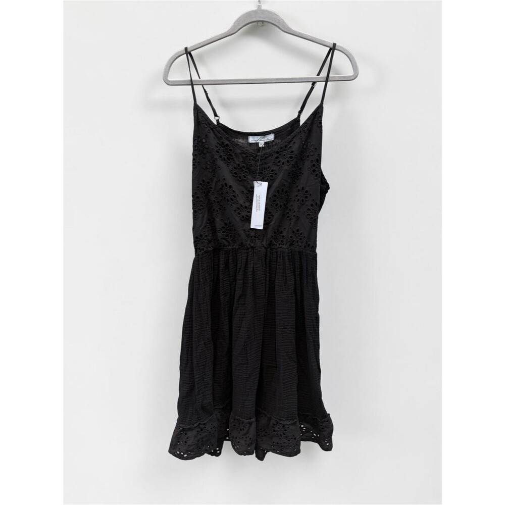 Red Haute Black Eyelet Embroidered Dress Size XL NWT